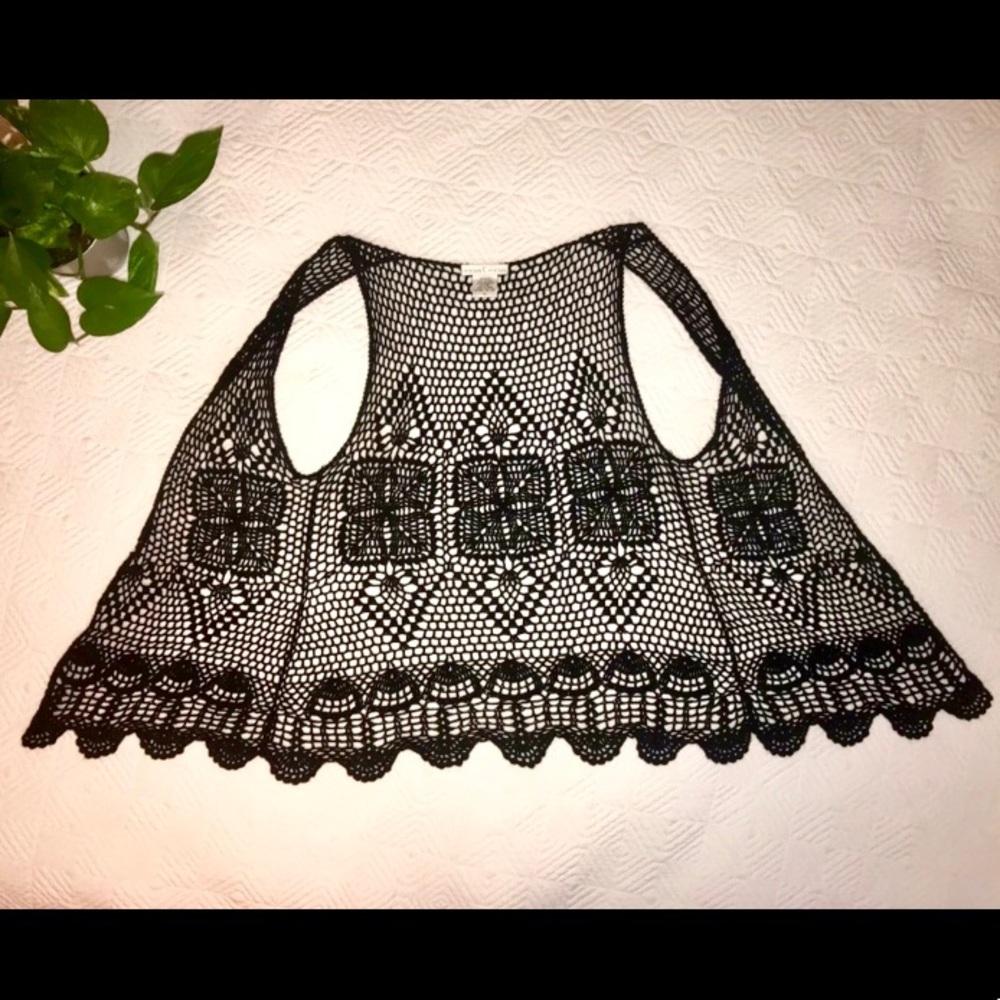 Sleeveless Open Knitted Hippie Cardigan ✌️☮️🌏